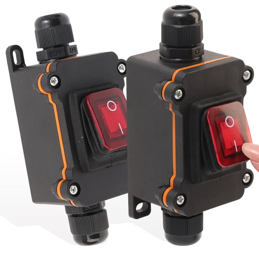 Heavy Equipment Grinder - Universal Inline Rocker Switch Waterproof 20A