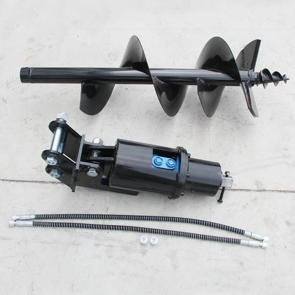 Mini Excavator - 2026 New 200mm Hydraulic Auger Drill,