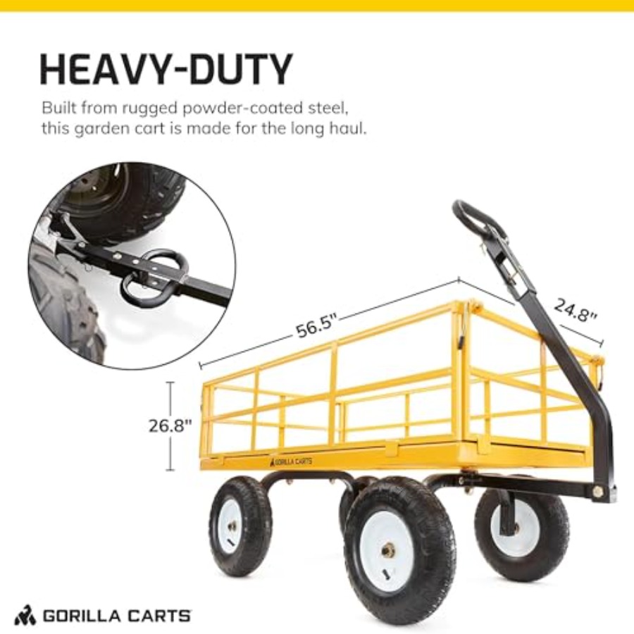 Heavy Duty All Terrain Garden  – Heavy Equipment Yellow Bewertung und Preis