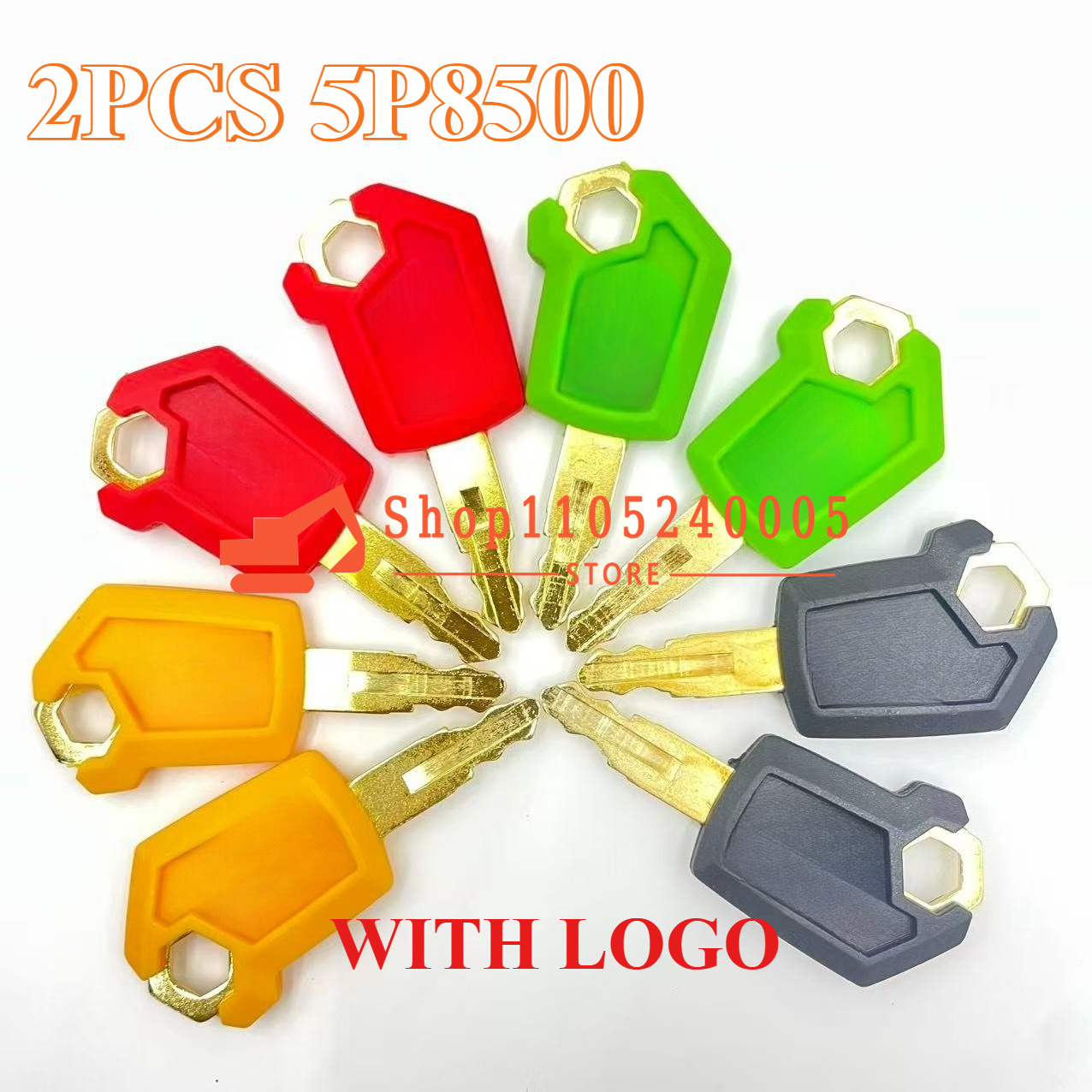 2PCS Key 5P-8500 Black Green R – Heavy Equipment Yellow Bewertung und Preis