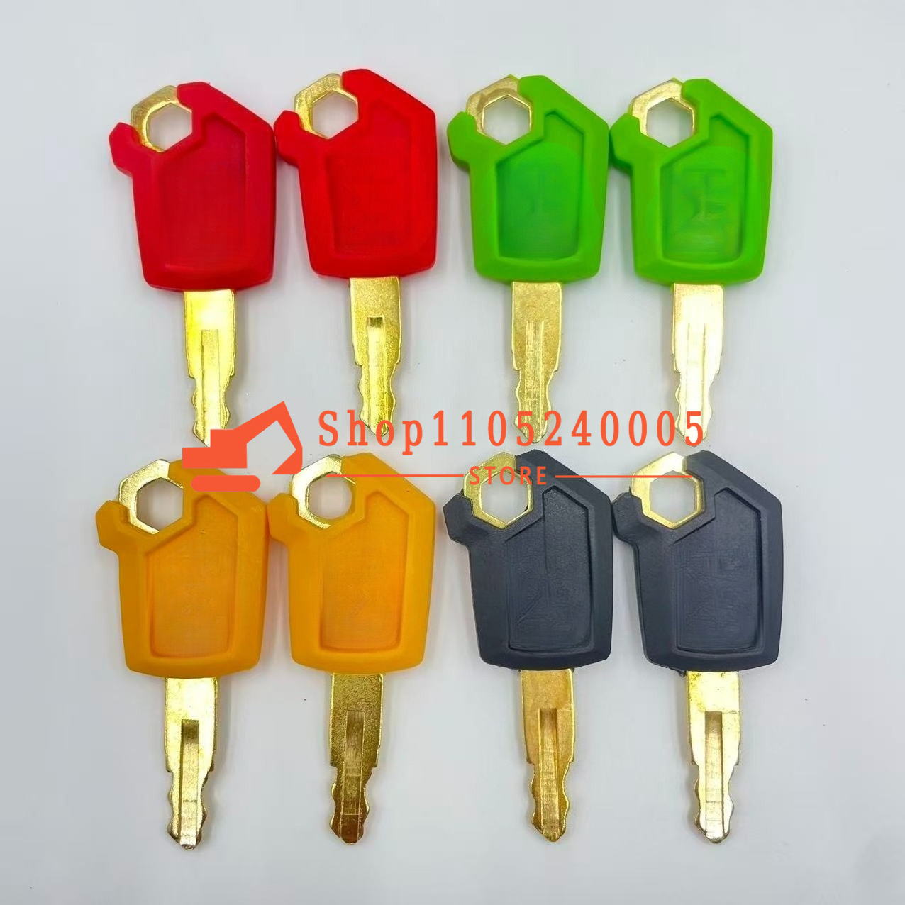 2PCS Key 5P-8500 Black Green R – Heavy Equipment Yellow Bewertung und Preis