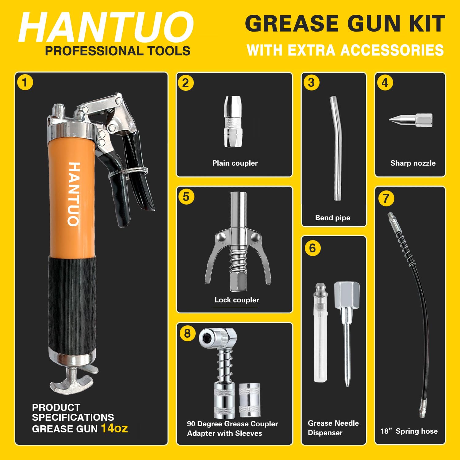 Grease Gun with Quick Release  – Heavy Equipment Quick Couplers Bewertung und Preis