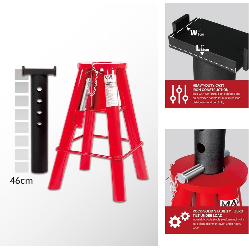 10 Ton Capacity Heavy-Duty Med – Heavy Equipment Jack Stands Bewertung und Preis