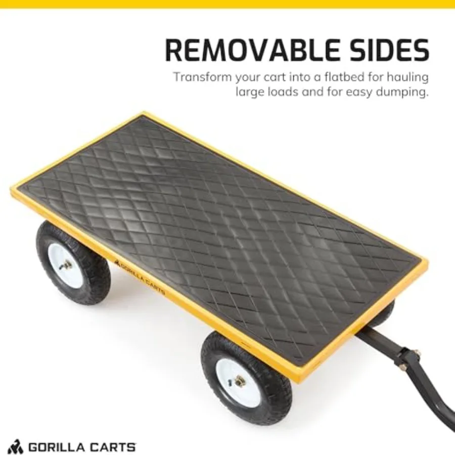 Heavy Duty Utility Cart All Te – Heavy Equipment Yellow Bewertung und Preis