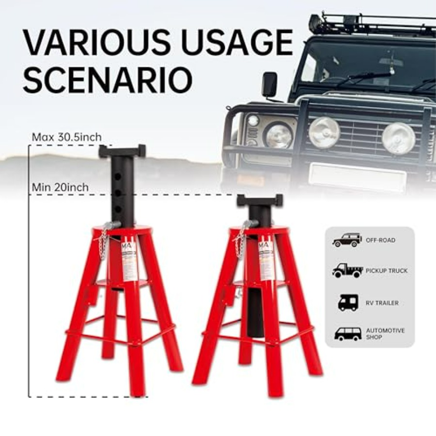 10 Ton 20000 lbs Ccity Heavy-D – Heavy Equipment Jack Stands Bewertung und Preis