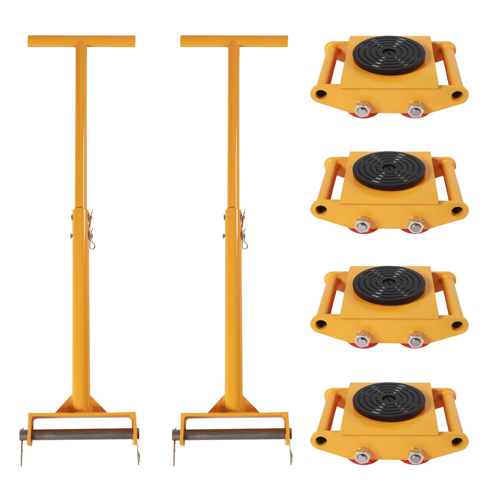 4pcs Machinery Mover Machinery – Heavy Equipment Yellow Bewertung und Preis