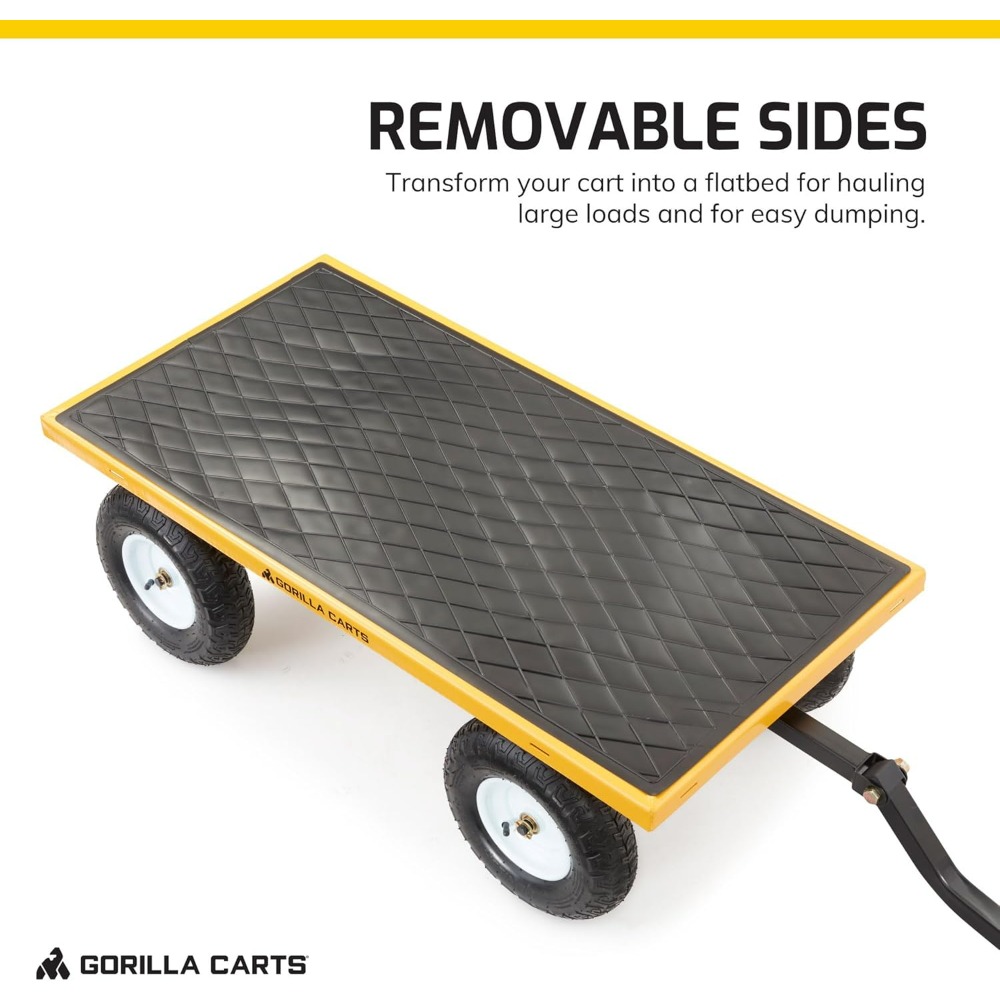 Heavy Duty Utility Cart, All T – Heavy Equipment Yellow Bewertung und Preis