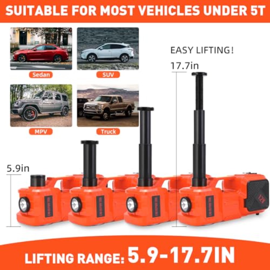 Electric Car Jack Set 5 Ton Hy – Hydraulic Floor Jack Bewertung und Preis