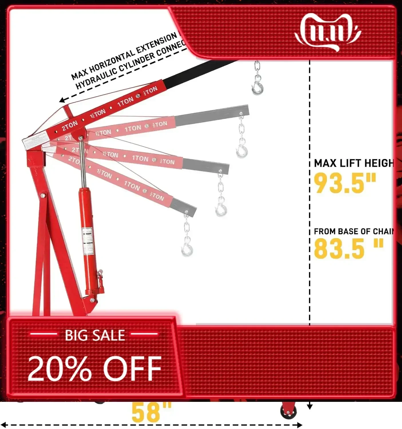 BestsellerEngine Hoist 2 TON F – Hydraulic Floor Jack Bewertung und Preis