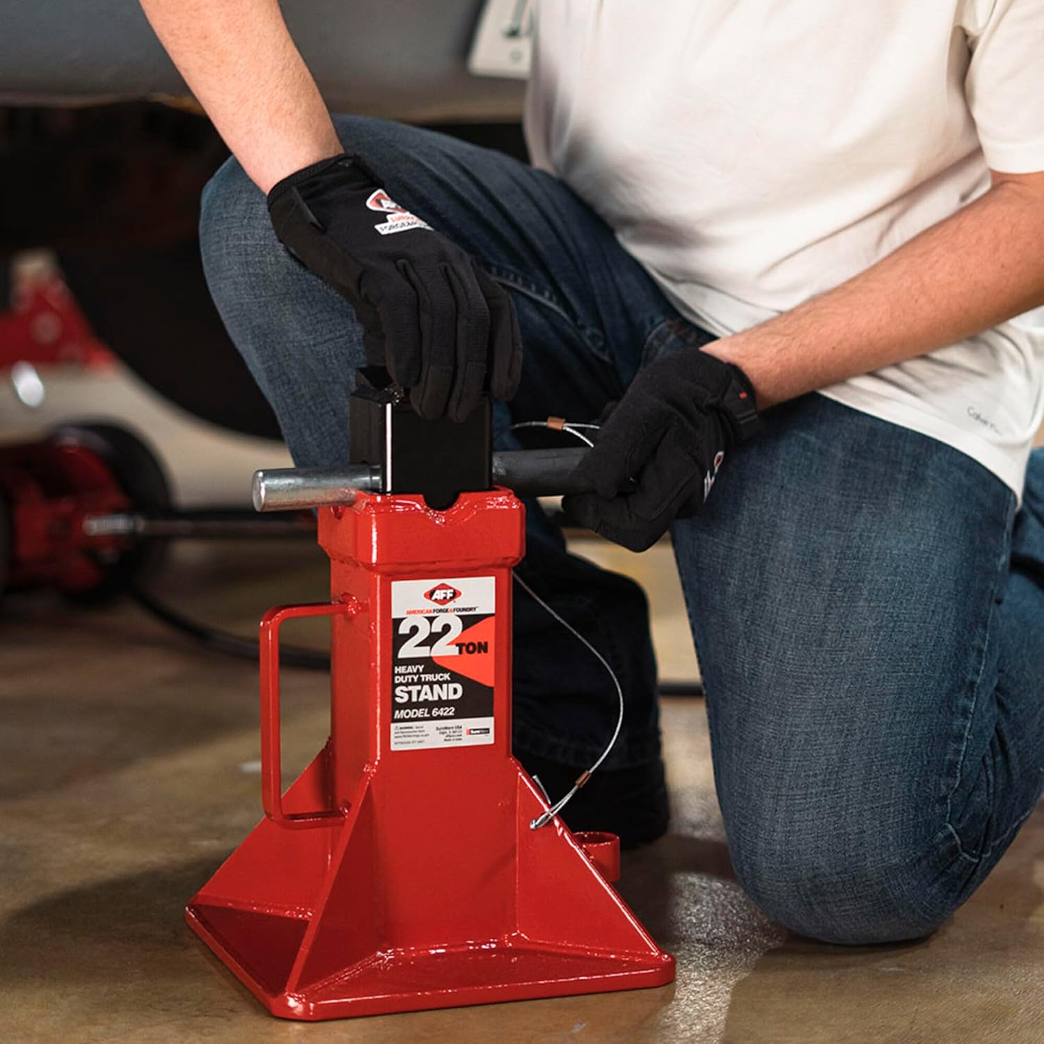 22 Ton Safety Stand Set - Heav – Heavy Equipment Jack Stands Bewertung und Preis