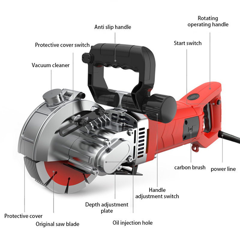 5800W High Power Wall Slotting – Electric Concrete Cutter Bewertung und Preis